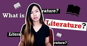 Literature DEFINED (NOT your common definition of Literature)