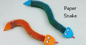 How To Make Easy Paper SNAKE For Kids / Nursery Craft Ideas / Paper ...