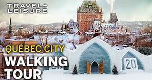 North America's Only Ice Hotel + Beautiful tour of Quebec City | Walk with T+L | Travel + Leisure