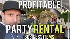 What Are Profitable Event Rental Items In My Party Rental Business?