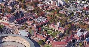 An aerial view of the University of Tennessee
