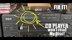 Top Loading CD player won't work/read my cd - EASY FIX!