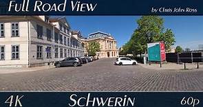 Schwerin, Germany: Graf-Schack-Allee, Alter Garten, Eckhofplatz - 4K (UHD/2160p/60p) Video