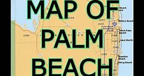 MAP OF PALM BEACH FLORIDA