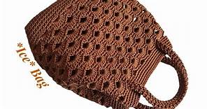 Bag *ICE* Crochet / Borsa Uncinetto - Lavorazione PuntoVentaglio @MelCbags