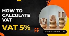 How to calculate VAT in UAE - Free Online VAT Calculator