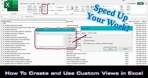 How to Create and Use Custom Views in Microsoft Excel Tutorial