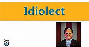 Idiolect