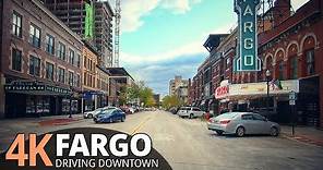 Fargo 4K60fps - Driving Small City - North Dakota, USA