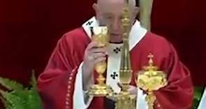 Pope Francis celebrate's the Holy Mass of Pentecost 2020