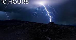 Heavy Thunderstorm & Lightning Strikes in Distance | Rolling Thunder, Wind & Rain Sounds for Sleep
