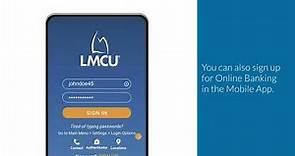 Sign up for Online Banking with LMCU