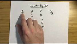 Latin - The Latin Alphabet