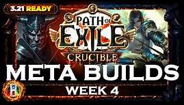 [PoE 3.21] CRUCIBLE META BUILDS 3 - MOST PLAYED - CRUCIBLE LEAGUE - POE BUILDS