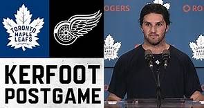 Alexander Kerfoot Post Game | Toronto Maple Leafs vs Detroit Red Wings | October 30, 2021
