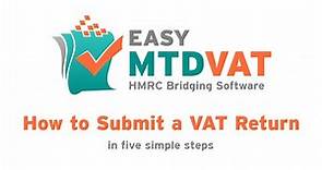 How to submit a VAT return to HMRC using Easy MTD VAT