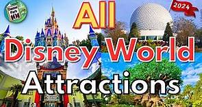 Walt Disney World ATTRACTION GUIDE - 2024 - All Rides & Shows in All 4 Parks - Orlando, Florida
