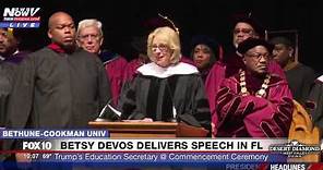 FNN: Betsy DeVos BOOED as She Speaks at Bethune-Cookman University Commencement (FULL SPEECH)