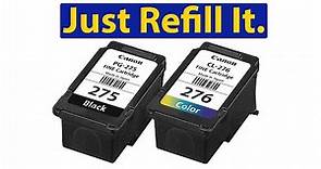 No.1 Detailed Guide to Refill Canon PG-275 CL-276, PG-275XL & CL-276XL
