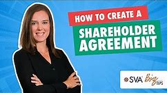 How to Create a Shareholder Agreement