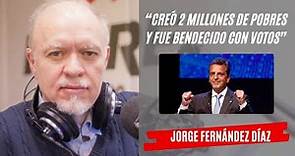 Jorge Fernández Díaz y el triunfo de Massa: “Creó 2 millones de pobres y fue bendecido con votos”