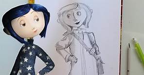 How to Draw CORALINE - @dramaticparrot