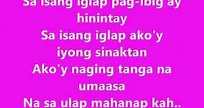 Without Words (tagalog version) - lyrics
