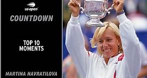 Martina Navratilova | Top 10 Moments | US Open