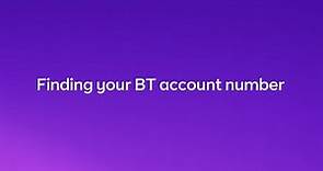 How to find your BT account number