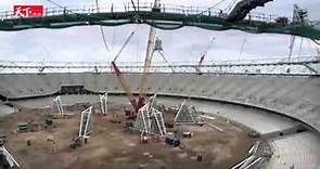 倫敦奧運縮時攝影：史上用鋼量最少的主場館，建造全紀錄