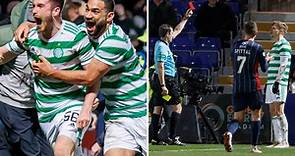 Tony Ralston scores last-minute winner to help 10-man Celtic beat Ross County