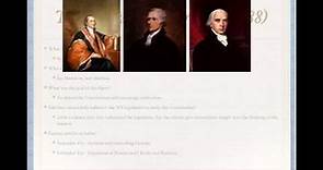 AP Gov Review: Video #4, Federalists, Anti Federalists, The Federalist Papers, and the Bill of Right