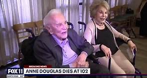 Anne Buydens Douglas, widow of late actor Kirk Douglas, dies at 102