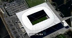 Stadionbaus der Volkswagen Arena in Wolfsburg im Bundesland Niedersachsen
