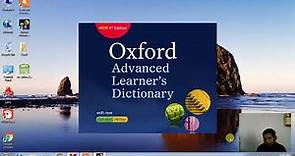 how to download oxford advance learner dictionary 9th eddition