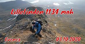 Fjelltur Lilletinden 1134 moh (Evenes) - 03.10.2020 - 4k