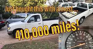 I just bought the highest mileage Toyota Tacoma on Craigslist