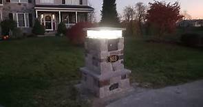 DIY: Flag Stone Column Masonry Mailbox [Part 2 of 4] mailbox insert & veneer stone install
