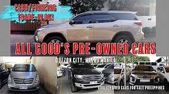 Quality Used cars for sale Philippines - Bilihan ng mga SUV's, Van, Pickup All Goods Dito sa QC