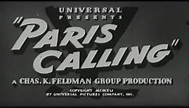 Paris Calling (1941) 📽Classic War Drama Movie📽 Randolph Scott, Elizabeth Bergner
