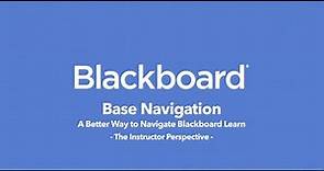 Instructors: Blackboard Learn Ultra Base Navigation