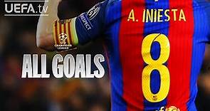 All #UCL Goals: ANDRÉS INIESTA