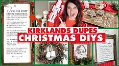 Kirkland's Christmas Dupes to DIY instead of Buy! 🌲 I saved HUNDREDS & FREE Christmas printables!
