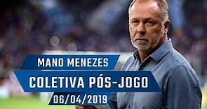 06/04/2019 - Coletiva: Mano Menezes (pós-jogo Cruzeiro 3x0 América-MG)