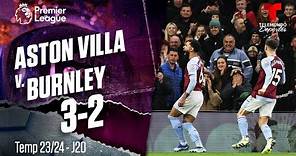 Highlights & Goles: Aston Villa v. Burnley 3-2 | Premier League | Telemundo Deportes