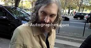 Vincent Gallo signing autographs in Paris