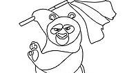 Dibujo de Kung Fu Panda para colorear - Imprime y en Línea