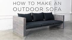 how to make an Outdoor Sofa