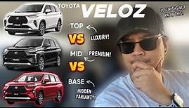 Toyota Veloz V vs. G vs. E(?) | WHAT'S THE DIFFERENCE? | Don't CHOOSE Wrong!