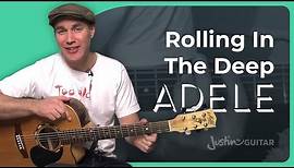 How to play Rolling In The Deep by Adele on the guitar